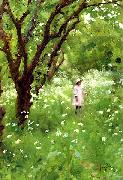 Thomas Cooper Gotch The Orchard Sweden oil painting artist